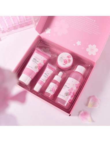 Conjunto de Cuidado de la Piel BeauBase 5 PCS Hidratante Sakura