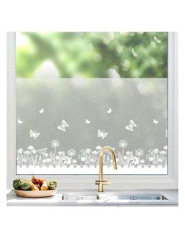 Película de Privacidad DKTIE 45x200 cm PVC Adhesiva Estática