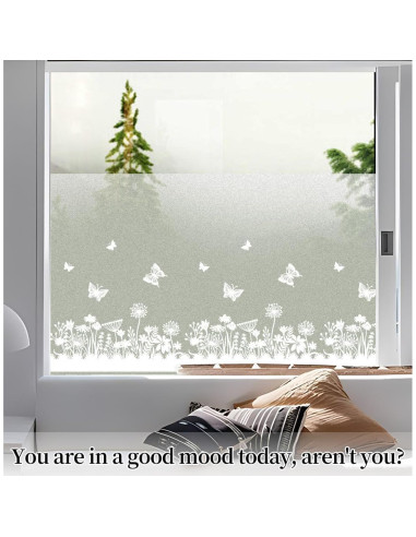 Película de Privacidad DKTIE 45x200 cm PVC Adhesiva Estática