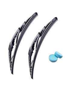 Limpiaparabrisas Delanteros NAROWAN 14" con Tabletas de Limpieza