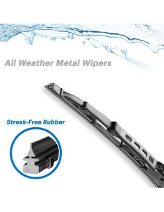 Limpiaparabrisas Delanteros NAROWAN 14" con Tabletas de Limpieza 2