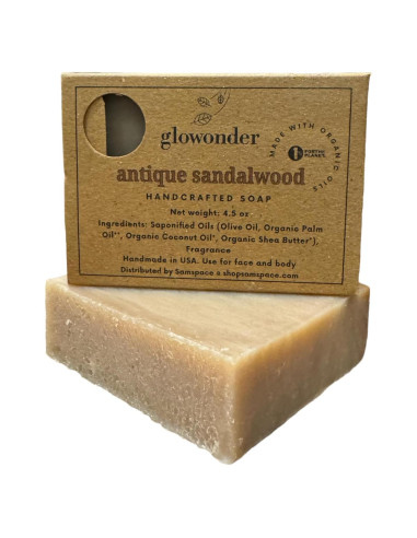 Jabón de Barra Orgánico Glowonder Sándalo Antiguo 127g