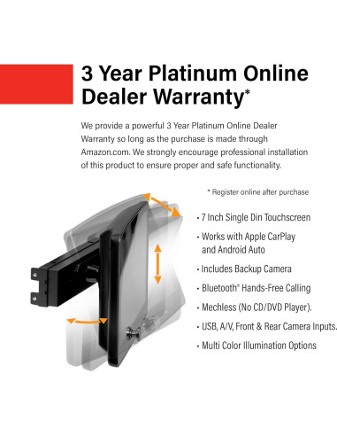 Estéreo para Automóvil BOSS BVCP9700A-CFL 7" Pantalla Táctil