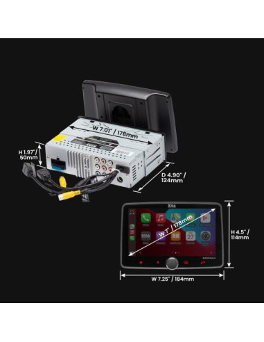 Estéreo para Automóvil BOSS BVCP9700A-CFL 7" Pantalla Táctil