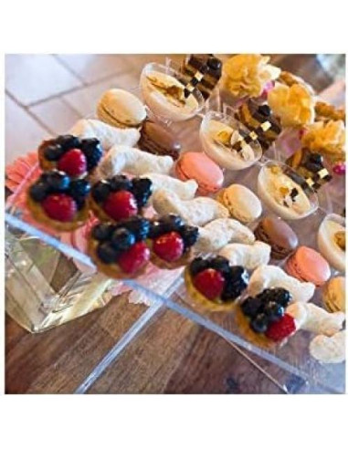 Soporte de exhibición acrílico OnDisplay - Juego de 3 niveles