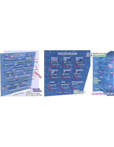 Estante Flotante Xform3 122 cm Acrílico Transparente Personalizable