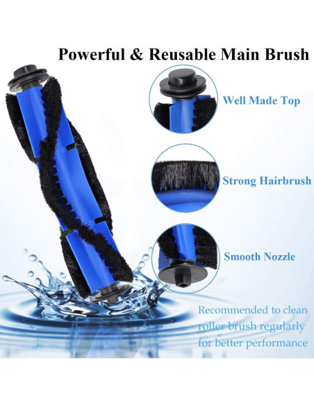 Kit de Repuestos Eufy RoboVac 11S/15C/30/30C - 10 Cepillos y 8 Filtros