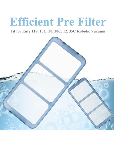 Kit de Repuestos Eufy RoboVac 11S/15C/30/30C - 10 Cepillos y 8 Filtros