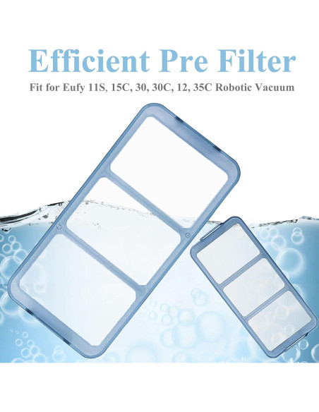 Kit de Repuestos Eufy RoboVac 11S/15C/30/30C - 10 Cepillos y 8 Filtros