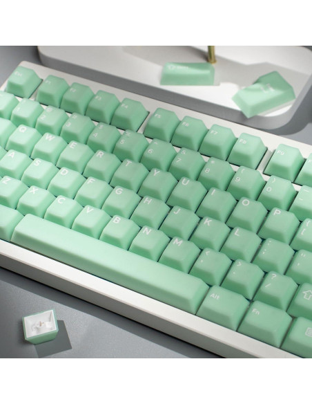 Juego de Teclas Mecánicas 162 Piezas Sumgsn Verdes Translúcidas