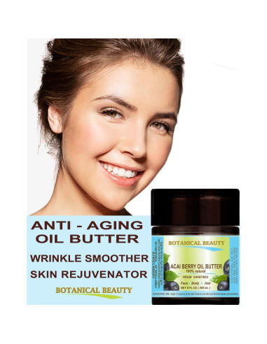 Mantequilla de Aceite de Baya de Acai 240 ml Pura Virgen Sin Refinar