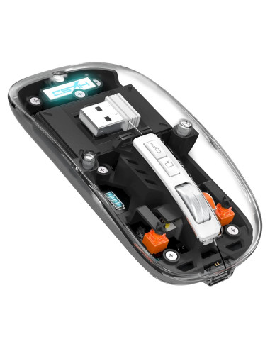 Ratón Inalámbrico A.JAZZ T900 Bluetooth 5.1 Recargable Negro