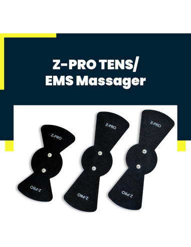 Masajeador TENS y EMS Z-PRO Inalámbrico Bluetooth 27.5x14cm