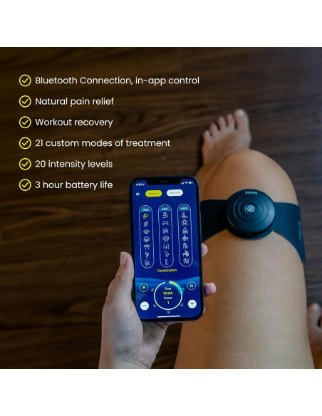 Masajeador TENS y EMS Z-PRO Inalámbrico Bluetooth 27.5x14cm