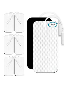 Almohadillas de Reemplazo TENS anrlafie 8 Pcs 5x10 cm Sin Látex
