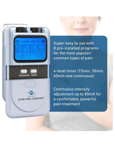 Unidad TENS Axion 1023 - Estimulador Muscular con 4 Electrodos 2