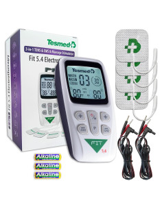 Estimulación Muscular Tesmed Fit 5.4 - 22 Programas, 4 Electrodos