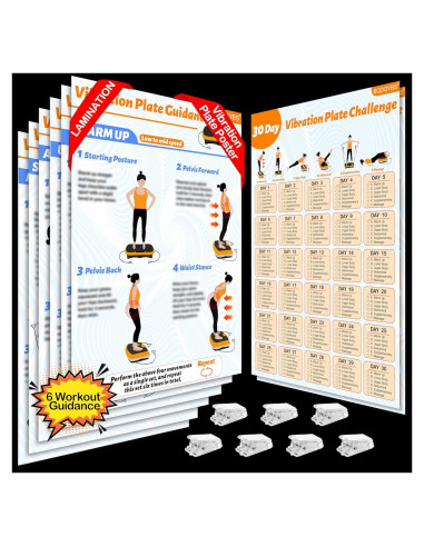 Cartel de Ejercicio BQDQYBS BQ-HB001 para Placa de Vibración