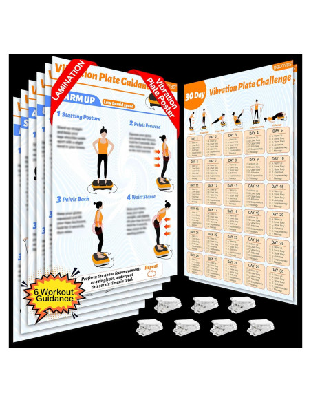 Cartel de Ejercicio BQDQYBS BQ-HB001 para Placa de Vibración