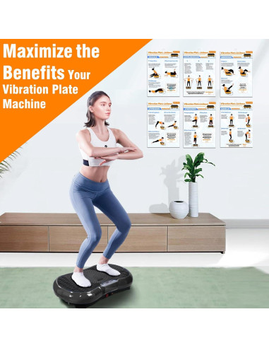 Cartel de Ejercicio BQDQYBS BQ-HB001 para Placa de Vibración