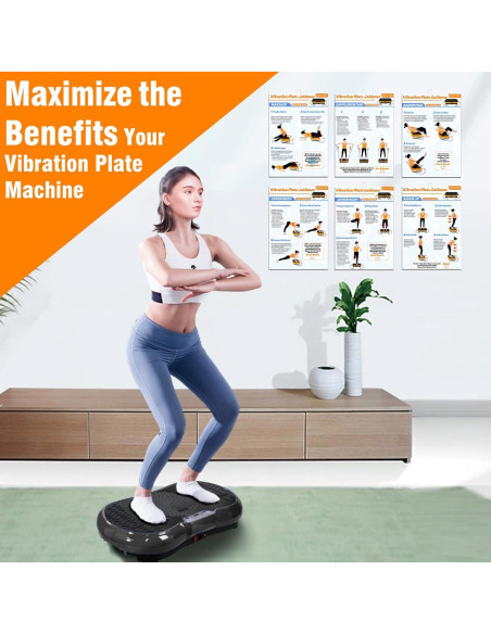 Cartel de Ejercicio BQDQYBS BQ-HB001 para Placa de Vibración