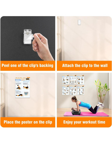 Cartel de Ejercicio BQDQYBS BQ-HB001 para Placa de Vibración