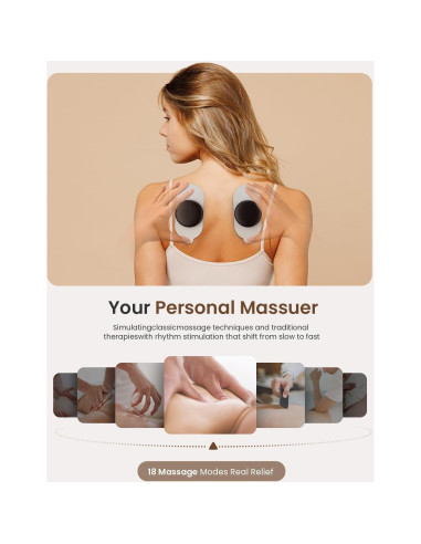 Estimulador Muscular Inalámbrico Mooyee M2 TENS EMS 18 Modos