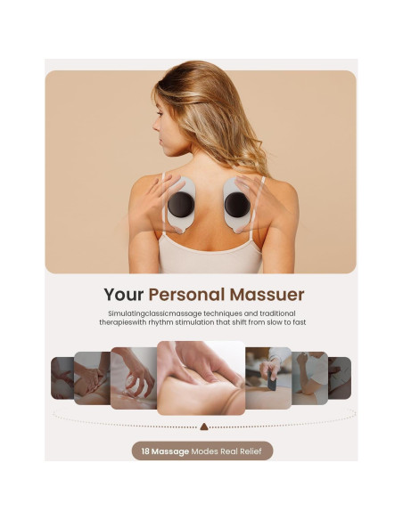 Estimulador Muscular Inalámbrico Mooyee M2 TENS EMS 18 Modos