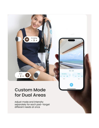 Estimulador Muscular Inalámbrico Mooyee M2 TENS EMS 18 Modos