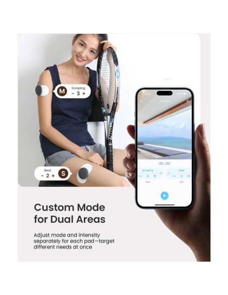 Estimulador Muscular Inalámbrico Mooyee M2 TENS EMS 18 Modos