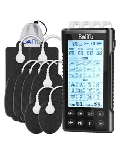 Estimulador Muscular TENS Belifu SM9126 4 Canales 24 Modos