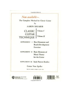Scale Pattern Studies For Guitar, Supplement 3: Classic Guitar Technique 2