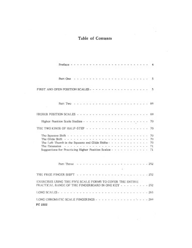 Scale Pattern Studies For Guitar, Supplement 3: Classic Guitar Technique