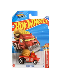 Coche Diecast Hot Wheels Buns de Acero Rojo 1:64 Serie 5/5