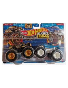 Set Hot Wheels Monster Trucks Bigfoot 50 Aniversario y Clásico 1:64