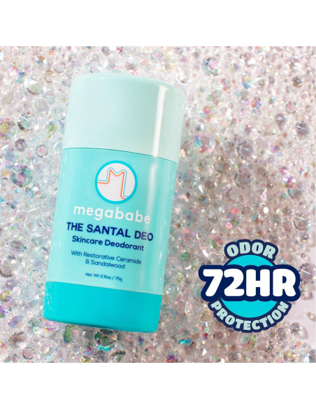Desodorante Natural Megababe Santal 73.9 g - 72 Horas Sin Aluminio