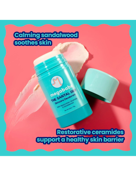 Desodorante Natural Megababe Santal 73.9 g - 72 Horas Sin Aluminio
