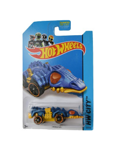 Hot Wheels Fangster HW City 53/250 Coche Azul Amarillo 1:64