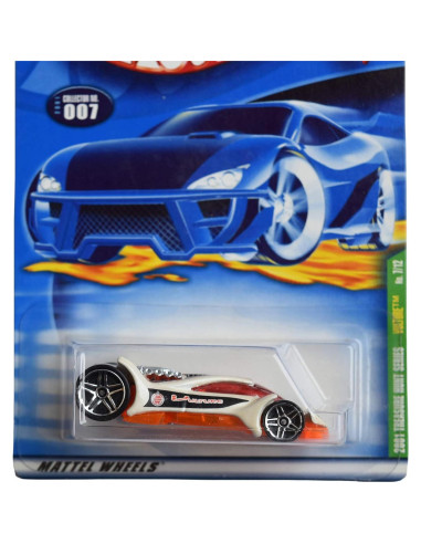 Hot Wheels Buitre 2001 Caza del Tesoro 7/12 Blanco/Naranja