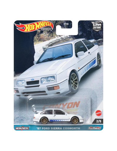 Hot Wheels 2023 Ford Sierra Cosworth 1:64 Diecast Blanco
