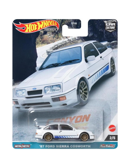 Hot Wheels 2023 Ford Sierra Cosworth 1:64 Diecast Blanco