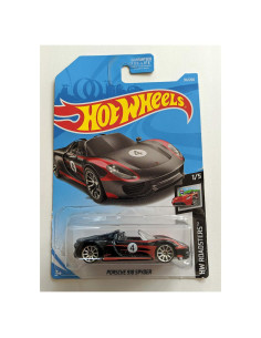 Hot Wheels Porsche 918 Spyder Negro 1:64 Mattel