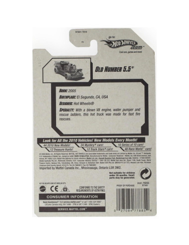 Caza del Tesoro Hot Wheels 2010 R7441 Mattel 17.78x12.7cm