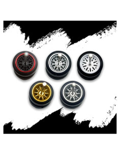 Ruedas de 11mm JUYUAN para Modelos de Autos Diecast - 5 Juegos
