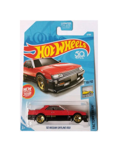 Hot Wheels 2018 Fábrica Fresca Nissan Skyline R30 Rojo 1:64