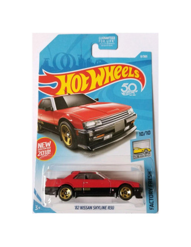 Hot Wheels 2018 Fábrica Fresca Nissan Skyline R30 Rojo 1:64
