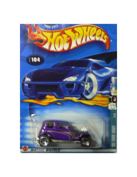 Hot Wheels 32 Ford Vicky 2002 1:64 Escala Púrpura