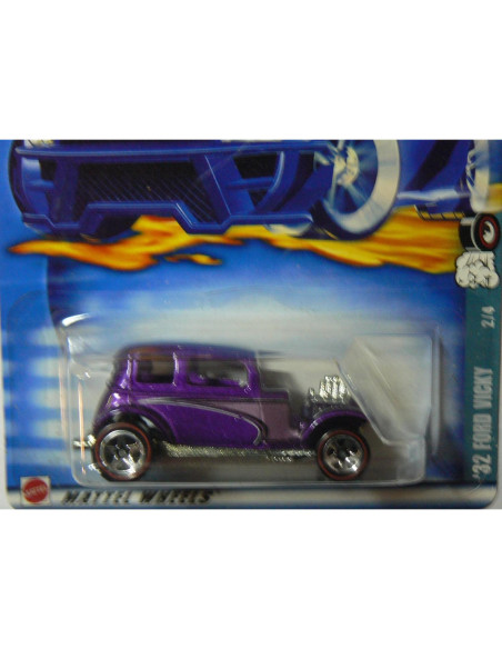 Hot Wheels 32 Ford Vicky 2002 1:64 Escala Púrpura