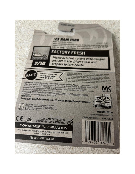 Hot Wheels Ram 1500 2024 Escala 1:64 Metal Mattel