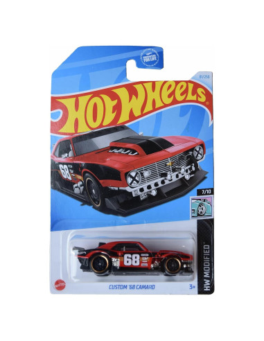 Coche de Juguete Matchbox Camaro Personalizado '68 - Rojo/Negro